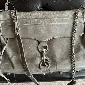 Rebecca Minkoff gray Mac daddy handbag